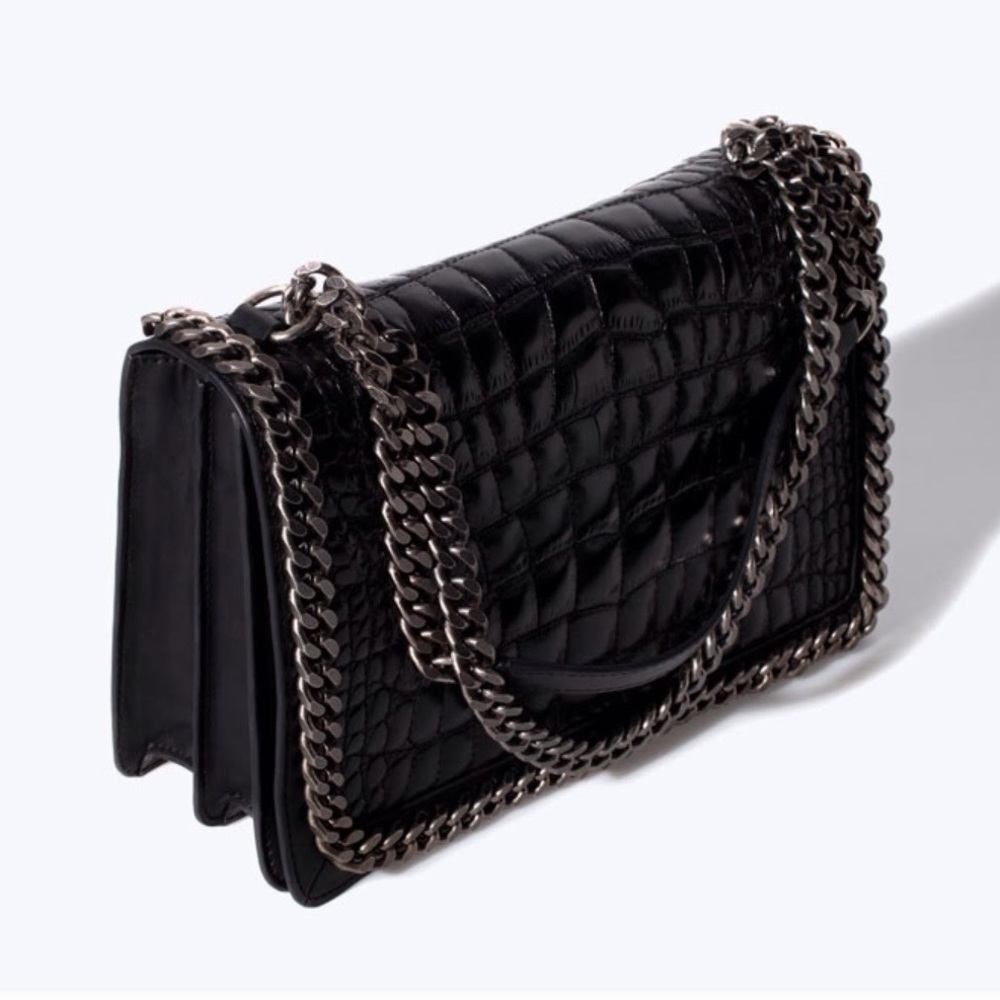 ZARA LEATHER HANDBAG